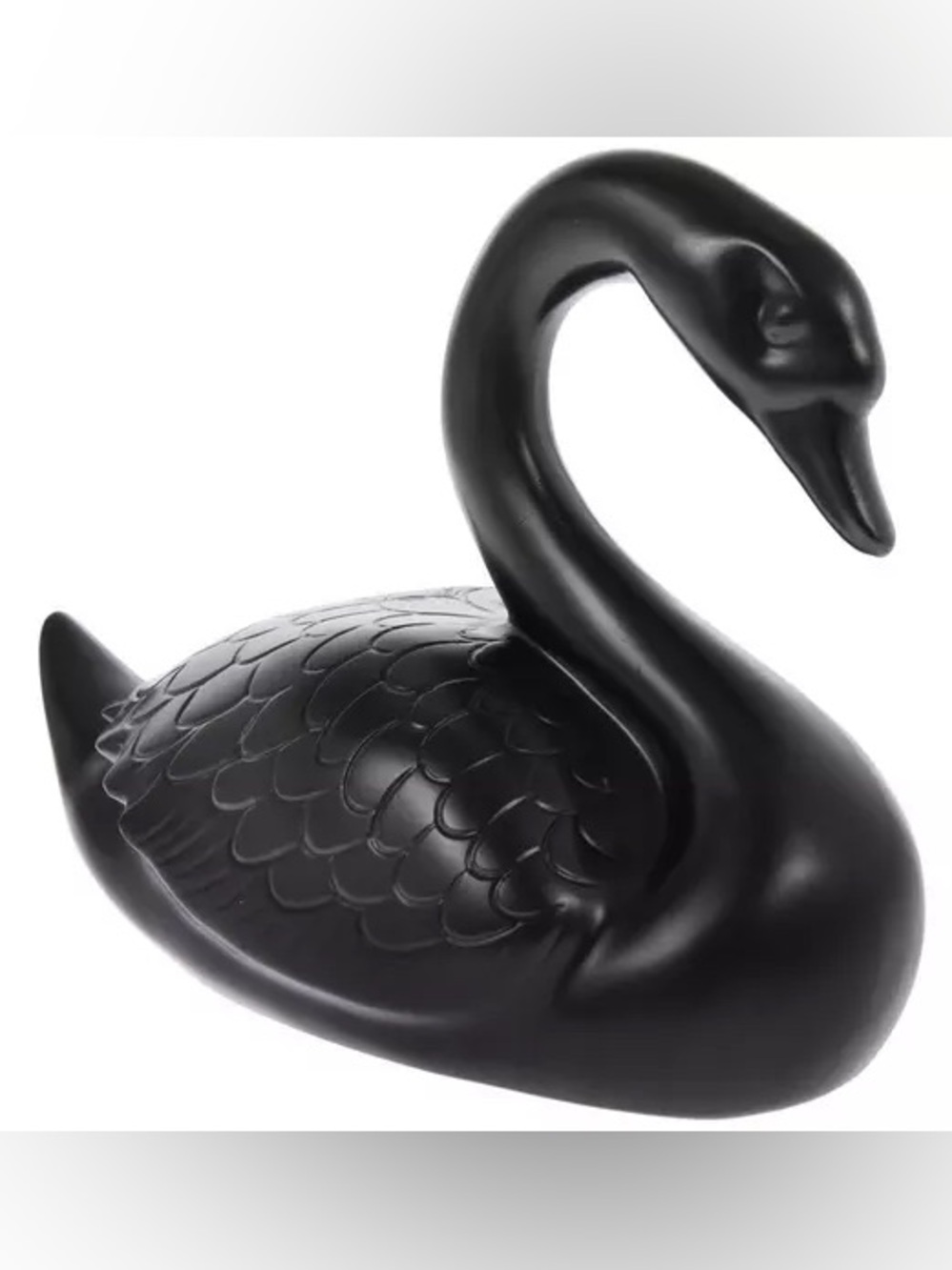 (2) Black Swan Figurine